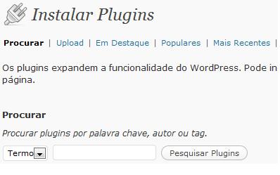 Instalar Plugins  Os Plugins que recomendo para o WordPress instalar plugins